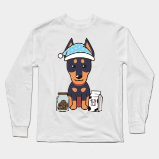 Funny guard dog is having a midnight snack Long Sleeve T-Shirt